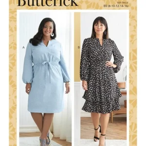 Patron de robes à encolure V, Butterick 6806