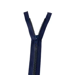 Fermeture éclair séparable moulée marine, 9mm, Z70, Col 570