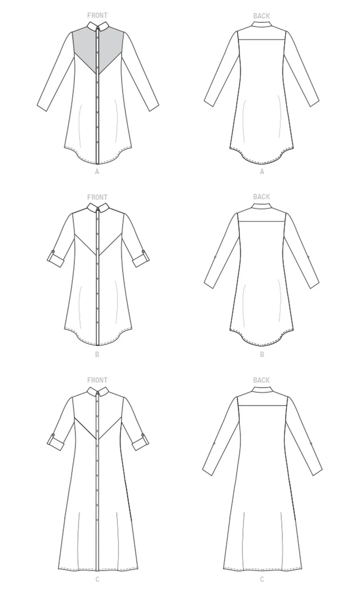 Patron de robes chemise McCall's 8086 – Image 7