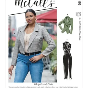 Patron de couture robe, veste et gilet McCall's 8155