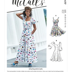 Patron de couture robe et ceinture McCall's 8177