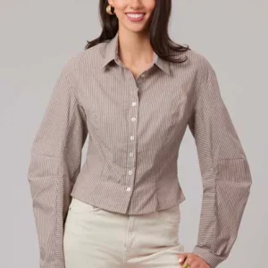 Patron chemise ajustée femme, manches tonneau, McCall's 8580