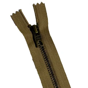 Fermeture Eclair métal Jeans beige foncé, 6mm, Z14/945
