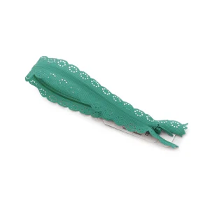 Fermeture éclair à dentelle vert océan, Z82-732