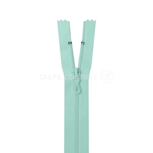 Fermeture éclair non séparable vert amande, Z51/710