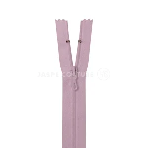 Fermeture éclair non séparable rose layette, Z51/805