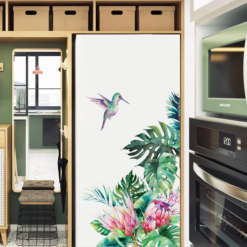 sticker fleur colibri – Image 4