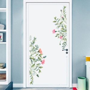 sticker fleur pour porte