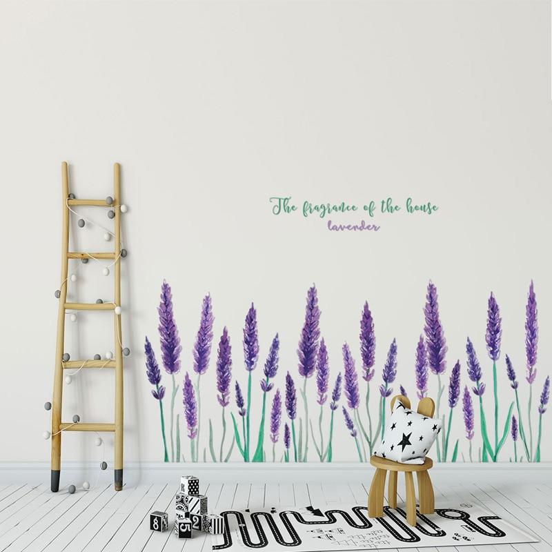 stickers lavande fleurs